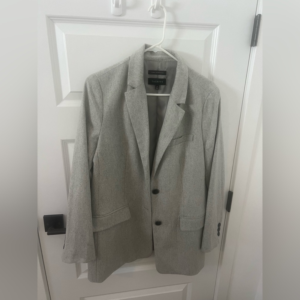 Talbots Light Gray Blazer